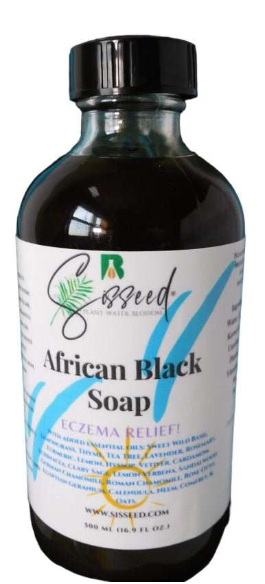 AFRICAN BLACK LIQUID SOAP | ECZEMA RELIEF | 8 FL OZ. |