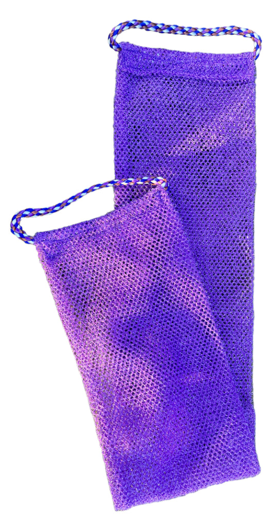 AFRICAN EXFOLIATING BODY SPONGE NET (SAPO) | PURPLE | 1 PCS